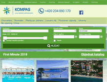 Tablet Screenshot of kompas.cz